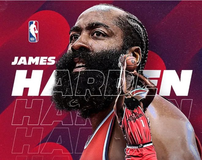 哈登达成8000球里程碑:现役第7人历史第44人,无限接近保罗