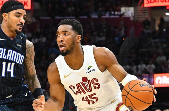 魔术爆冷击败骑士终结16连胜，米切尔关键3连铁，亨特不败纪录破灭