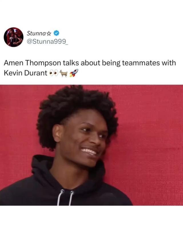 阿门首谈联手杜兰特：称其为史上最伟大得分手之一，坦言合作让比赛更轻松